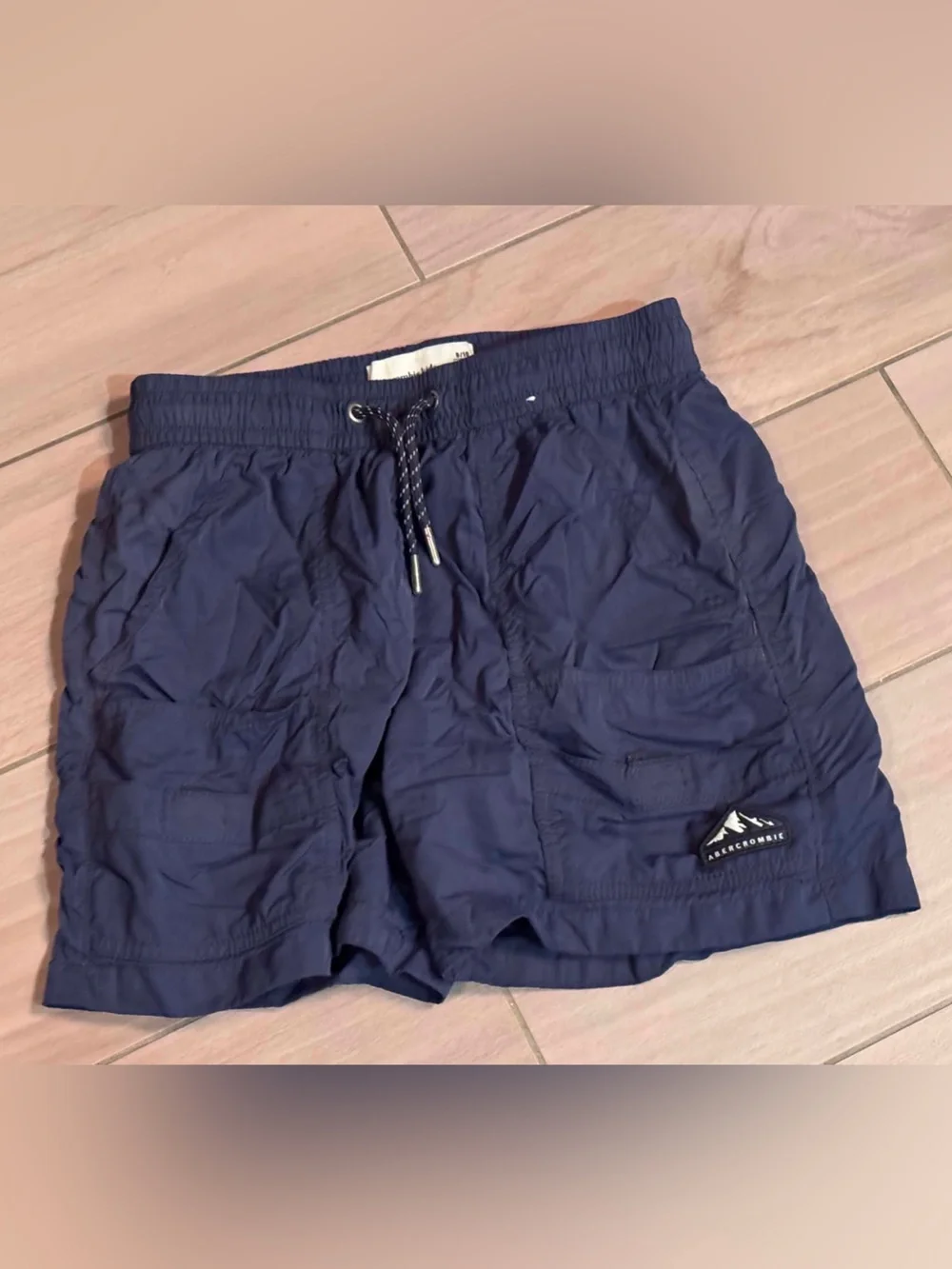 abercrombie kids Navy Blue Swim Trunks BOYS SIZE 9/10
